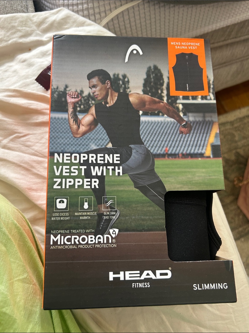 HEAD Men's Neoprene Sauna Vest in Black